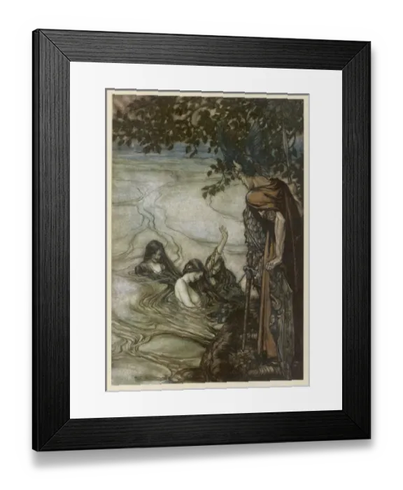 Framed Print : Siegfried & Maidens Framed Print : Siegfried & Maidens