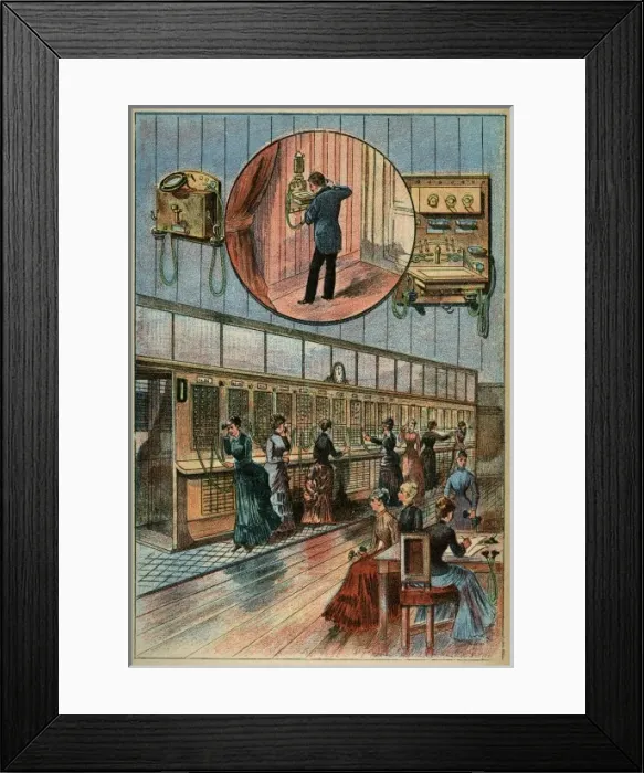 Framed Print : Telephone exchange Framed Print : Telephone exchange