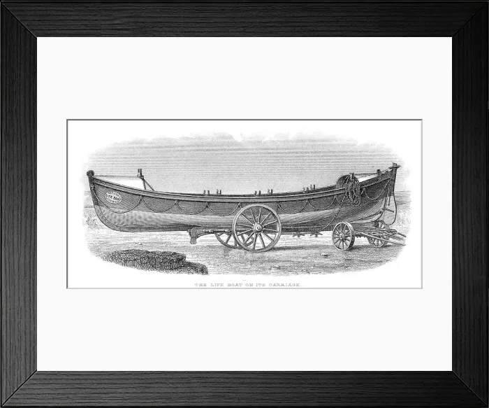 Framed Print : Lifeboat on Carriage Framed Print : Lifeboat on Carriage