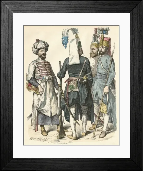 Framed Print : Racial / Turkey / Soldiers Framed Print : Racial / Turkey / Soldiers