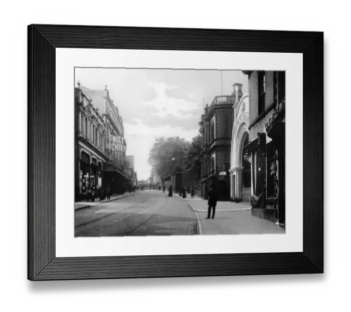 Framed Print : View of Babington Lane, Derby Framed Print : View of Babington Lane, Derby