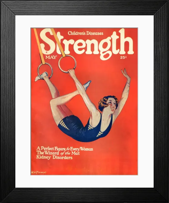 Framed Print : Brunette on Rings 1927 Framed Print : Brunette on Rings 1927