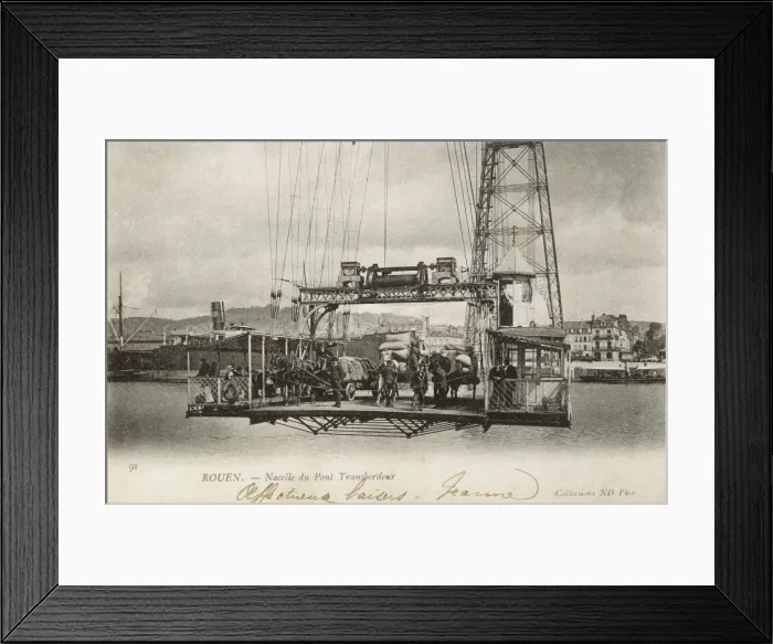 Framed Print : Rouen Transporter Bridge Framed Print : Rouen Transporter Bridge