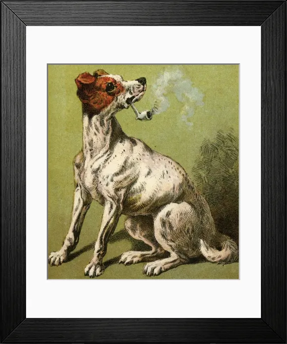 Framed Print : Mother Hubbard / Smoking Framed Print : Mother Hubbard / Smoking