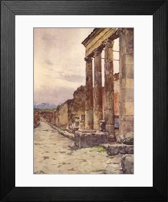 Framed Print : Street of Isis  /  Pompeii