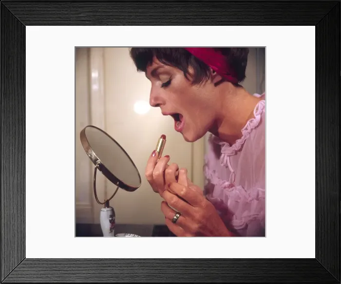 Framed Print : Applying Lipstick Framed Print : Applying Lipstick