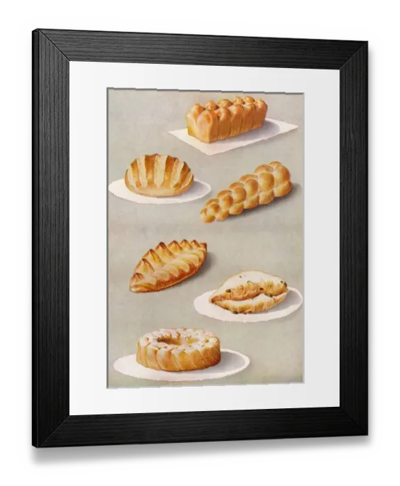 Framed Print : Fancy Breads Framed Print : Fancy Breads