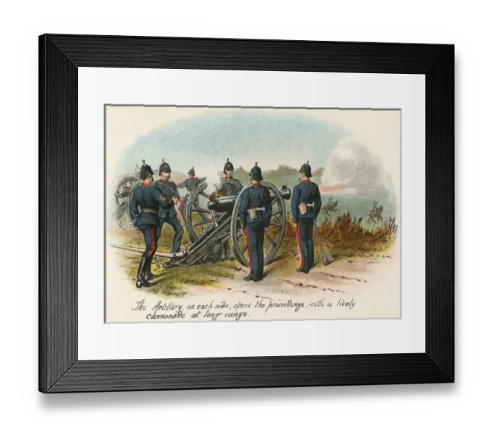 Framed Print : Firing Cannon / Simkin Framed Print : Firing Cannon / Simkin