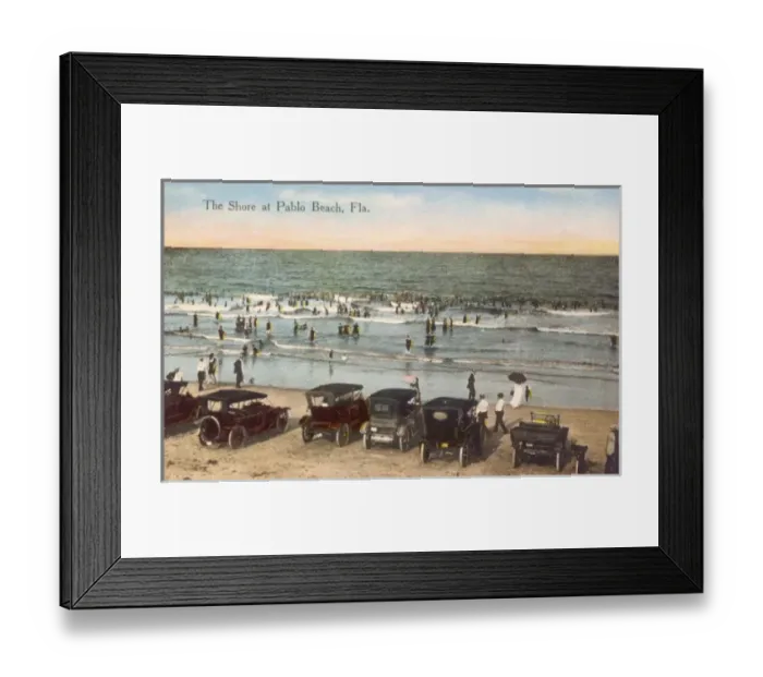 Framed Print : By Car to the Beach Framed Print : By Car to the Beach