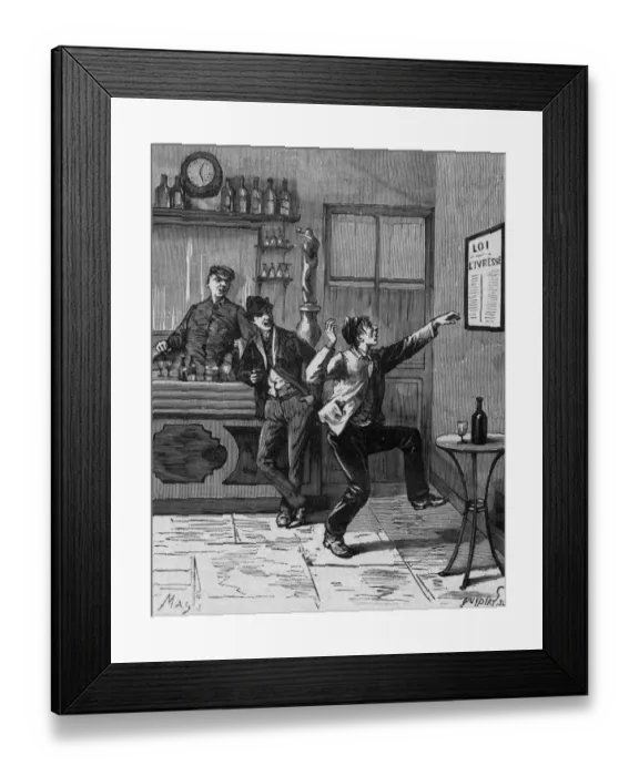 Framed Print : Parisian Snubs Drink Law Framed Print : Parisian Snubs Drink Law