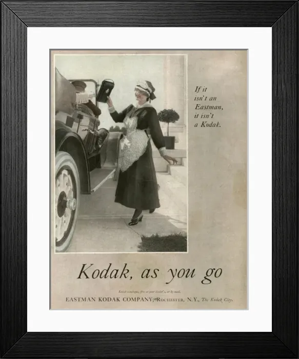 Framed Print : Kodak 1917 Advert Framed Print : Kodak 1917 Advert