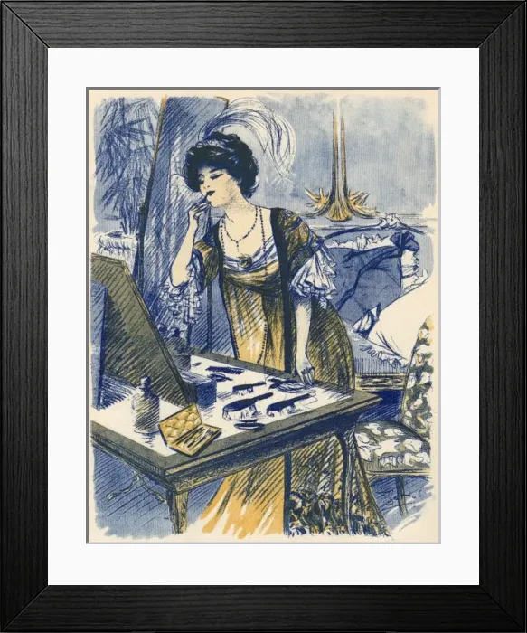 Framed Print : Applying Lipstick Framed Print : Applying Lipstick