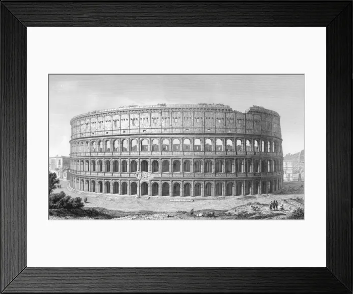 Framed Print : Rome / Colosseum 1855 Framed Print : Rome / Colosseum 1855