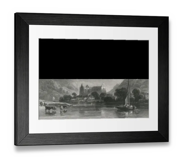 Framed Print : Tintern / Radclyffe / 1835 Framed Print : Tintern / Radclyffe / 1835