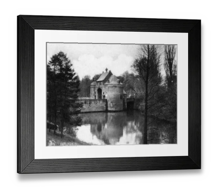 Framed Print : View of the Porte Marechale, Bruges, Belgium Framed Print : View of the Porte Marechale, Bruges, Belgium