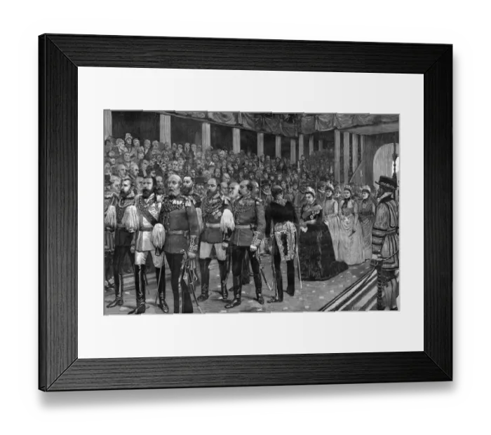 Framed Print : Royal procession at Westminster Abbey, London Framed Print : Royal procession at Westminster Abbey, London