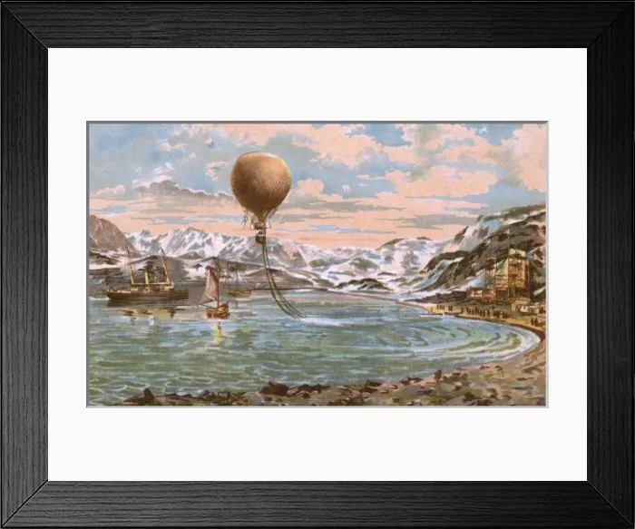 Framed Print : Andree Book Cover Framed Print : Andree Book Cover