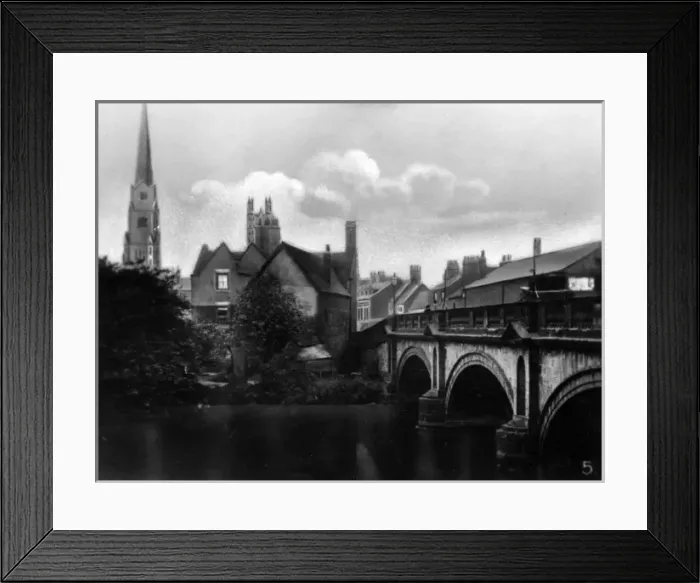 Framed Print : View of St Marys Bridge, Derby Framed Print : View of St Marys Bridge, Derby
