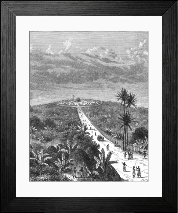 Framed Print : Uganda / Rubaga 1880 Framed Print : Uganda / Rubaga 1880