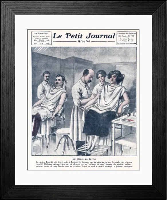 Framed Print : Blood Exchange / 1924 Framed Print : Blood Exchange / 1924