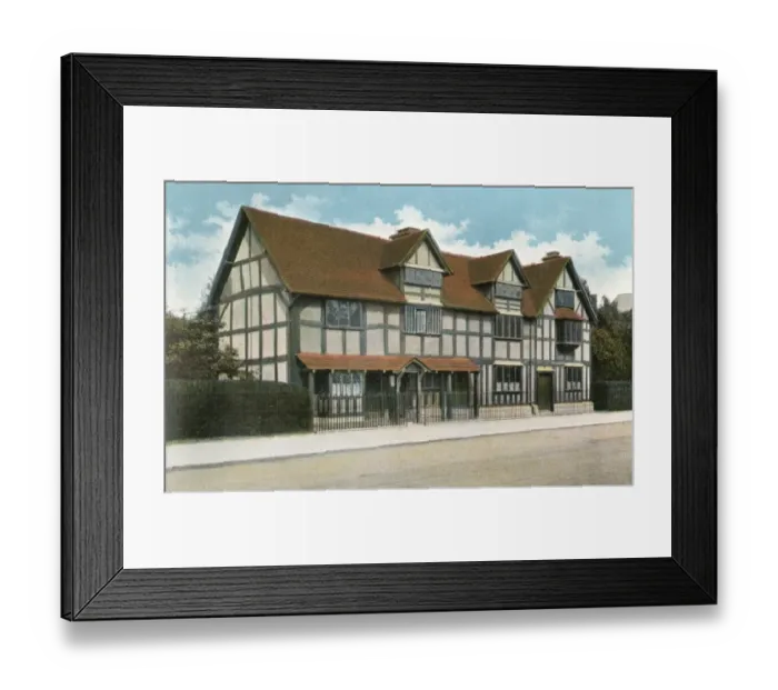 Framed Print : Stratford / Shaks House Framed Print : Stratford / Shaks House