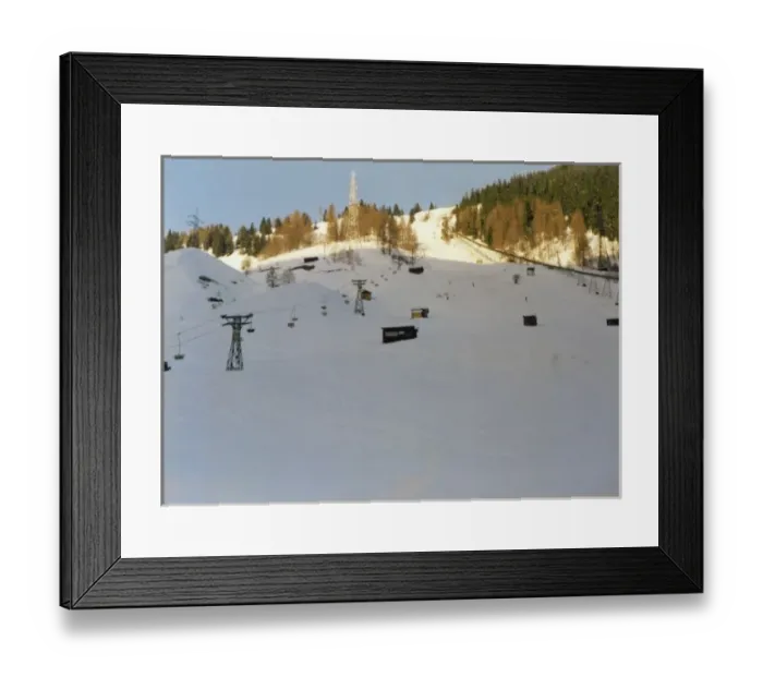 Framed Print : Ski slope in Obergurl, Austria Framed Print : Ski slope in Obergurl, Austria