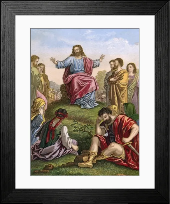 Framed Print : Sermon on Mount Framed Print : Sermon on Mount