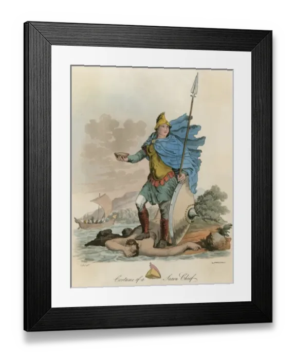 Framed Print : Saxon Chief Ca 800 Framed Print : Saxon Chief Ca 800