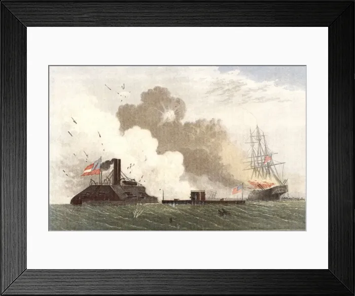 Framed Print : Monitor & Merrimac Framed Print : Monitor & Merrimac