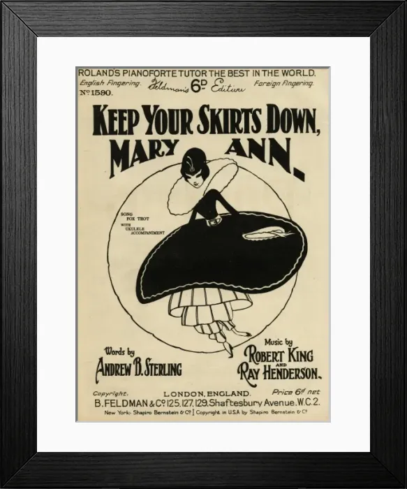 Framed Print : Billowing Skirt 1925 Framed Print : Billowing Skirt 1925