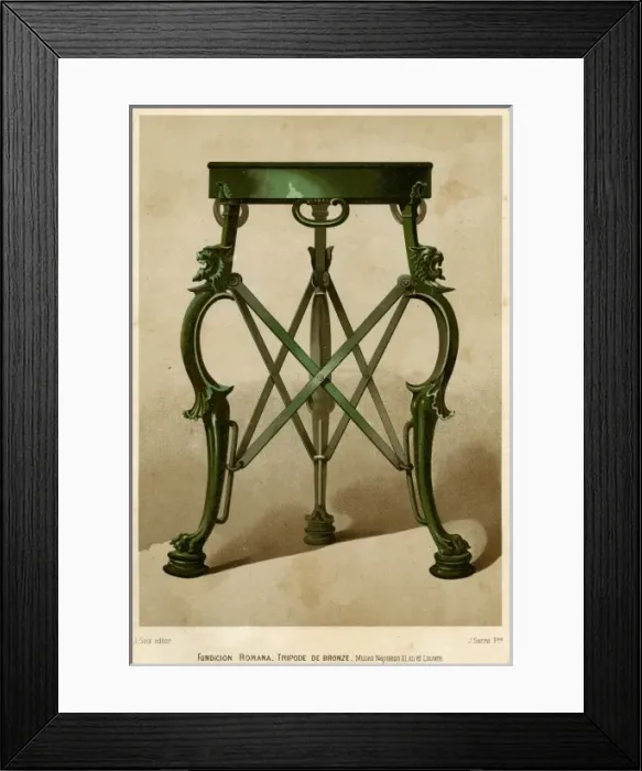Framed Print : TRIPOD. Three-legged support for lamps, braziers &c Framed Print : TRIPOD. Three-legged support for lamps, braziers &c