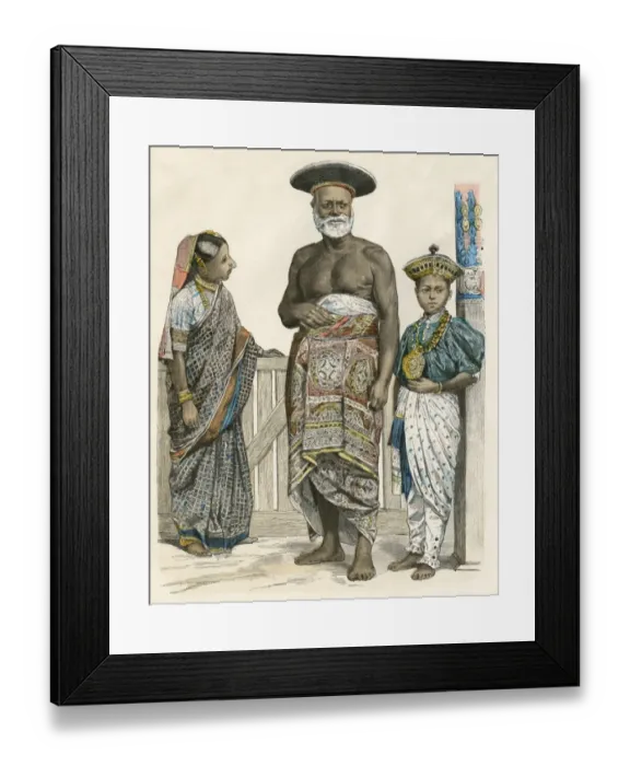 Framed Print : Racial / Sri Lanka 1880 Framed Print : Racial / Sri Lanka 1880