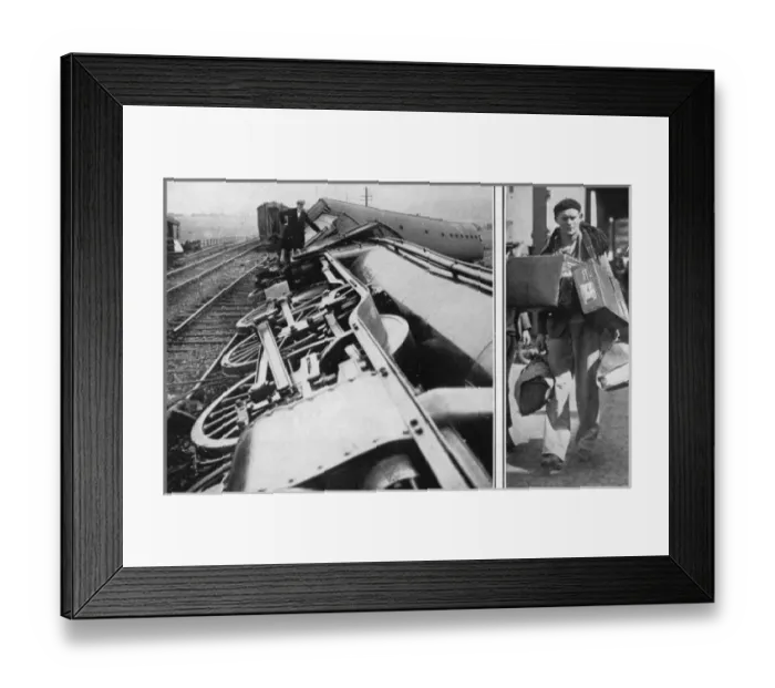 Framed Print : Strike / Train Derailed Framed Print : Strike / Train Derailed