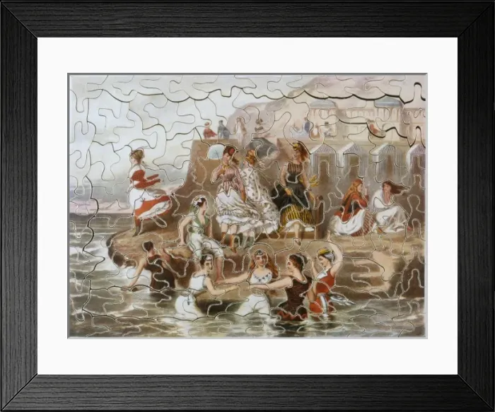 Framed Print : Victorian Puzzle C1870 Framed Print : Victorian Puzzle C1870