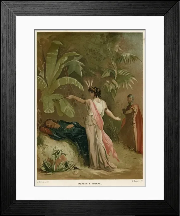 Framed Print : Merlin and Vivian Framed Print : Merlin and Vivian
