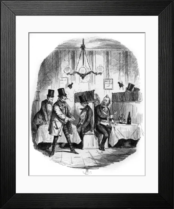 Framed Print : London Dining Room C1840 Framed Print : London Dining Room C1840