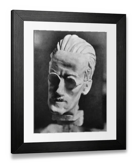 Framed Print : James Joyce / Sava Bronze Framed Print : James Joyce / Sava Bronze