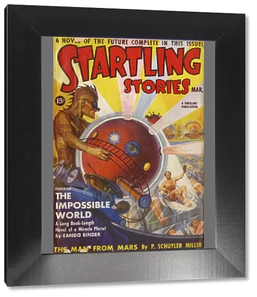 The Impossible World, Startling Stories Scifi Magazine Cover