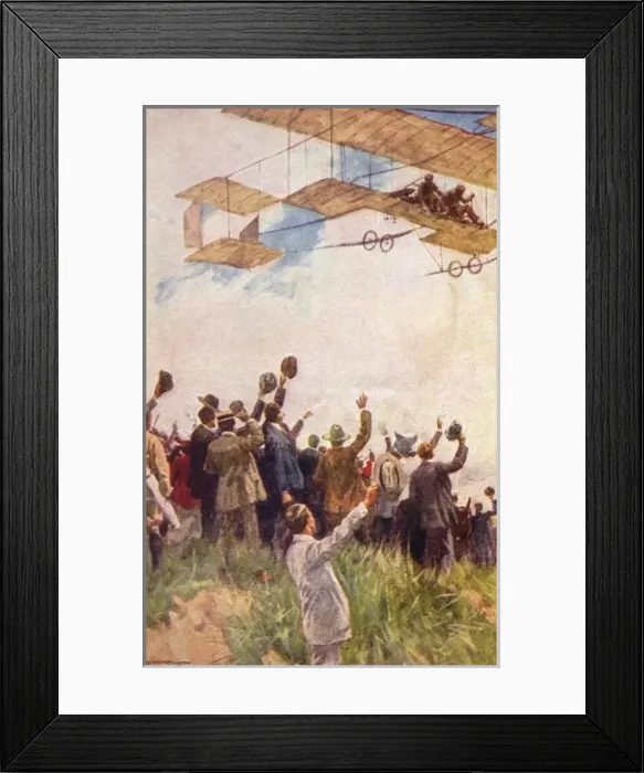 Framed Print : Waving at Aeroplane Framed Print : Waving at Aeroplane