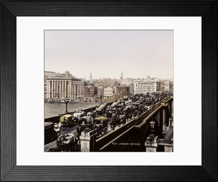 Framed Print : London Bridge / Late 19C Framed Print : London Bridge / Late 19C