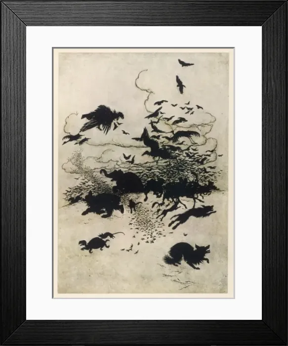 Framed Print : The Wren and the Bear Framed Print : The Wren and the Bear