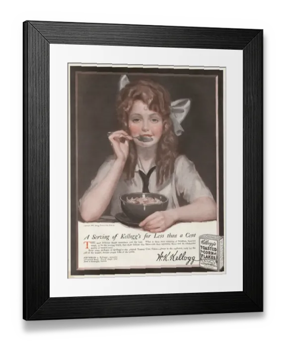 Framed Print : Kelloggs Advert / Sat. Post Framed Print : Kelloggs Advert / Sat. Post
