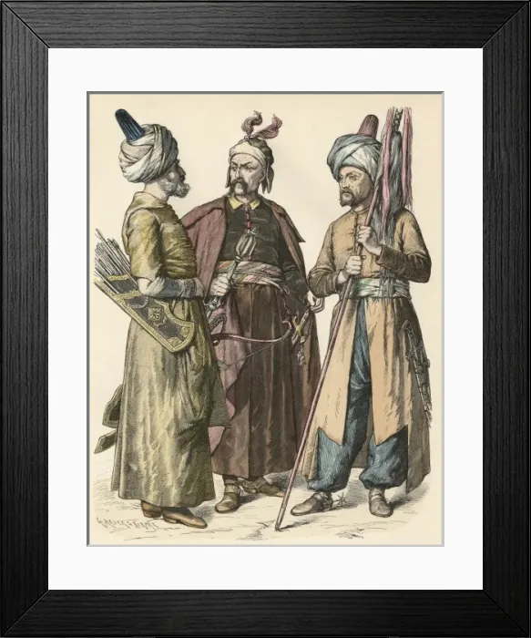 Framed Print : Racial / Turkey / Soldiers Framed Print : Racial / Turkey / Soldiers