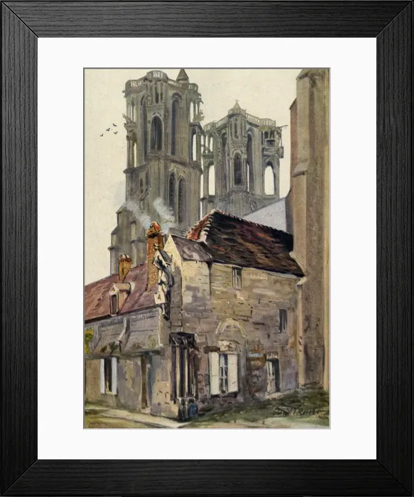 Framed Print : France  /  Laon Cathedral