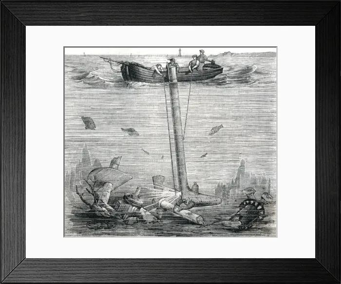 Framed Print : Underwater Explorer Framed Print : Underwater Explorer