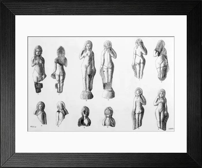 Framed Print : Aphrodite Statuettes Framed Print : Aphrodite Statuettes