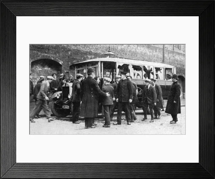 Framed Print : Strike / Vehicles Damaged Framed Print : Strike / Vehicles Damaged