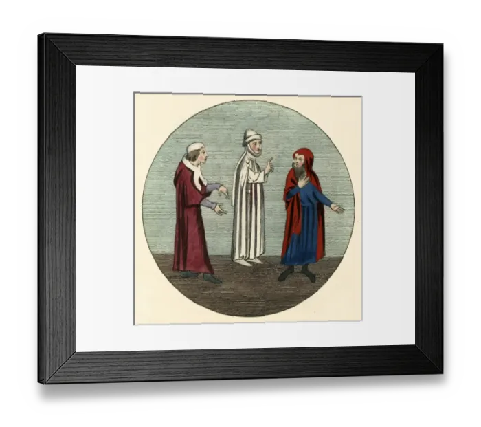 Framed Print : Medieval Legal People Framed Print : Medieval Legal People