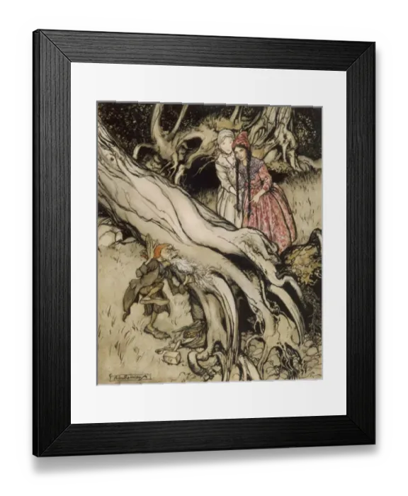 Framed Print : Snow White / Rose Red 1 Framed Print : Snow White / Rose Red 1