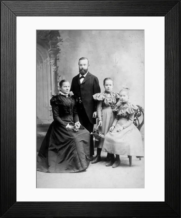 Framed Print : Swiss Family - 2 Girls Framed Print : Swiss Family - 2 Girls